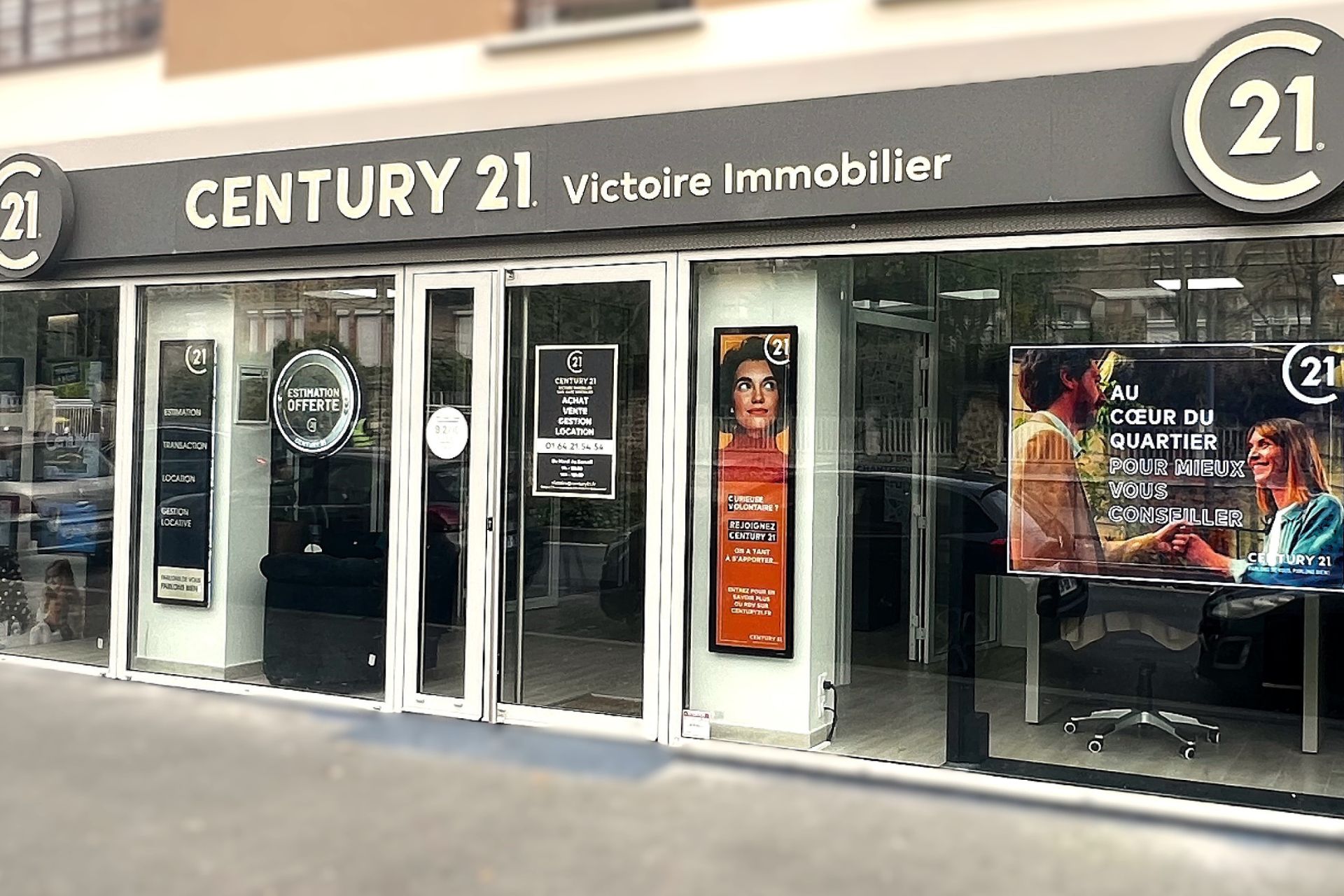 Agence Century 21 Victoire Immobilier - Façade agence
