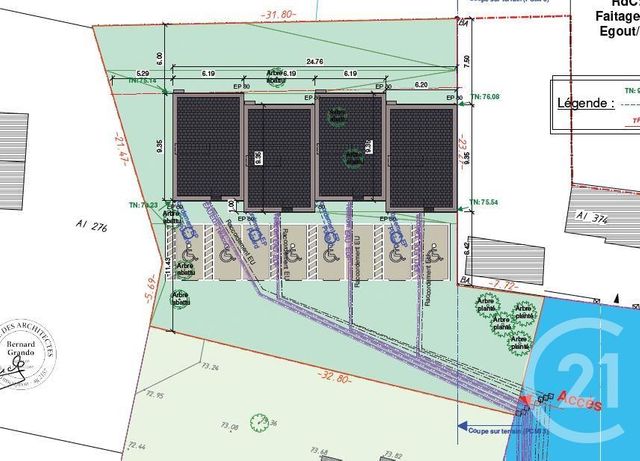 terrain à vendre - 901.0 m2 - LA FERTE SOUS JOUARRE - 77 - ILE-DE-FRANCE - Century 21 Victoire Immobilier