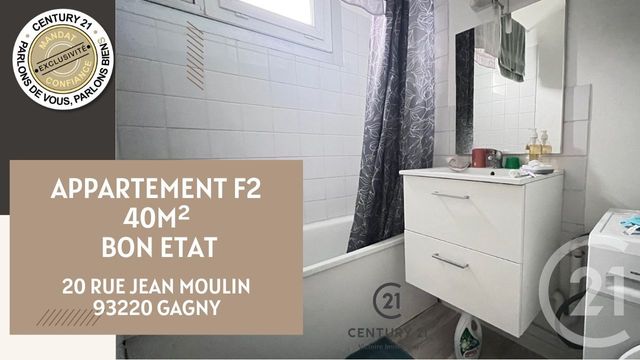 Appartement F2 à vendre - 2 pièces - 39.82 m2 - GAGNY - 93 - ILE-DE-FRANCE - Century 21 Victoire Immobilier